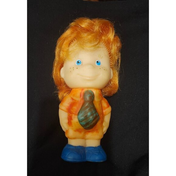 1970s USSR Russian Soviet Rubber Toy Doll Little BOY - Picture 1 of 6